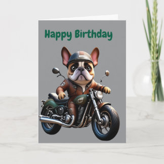  französische Bulldogge Motorrad French Bulldog Einladung
