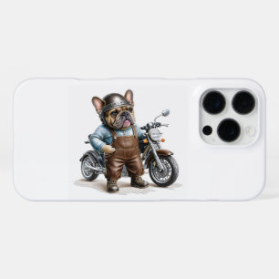 französische Bulldogge Motorrad iPhone 16 Pro Max Hülle