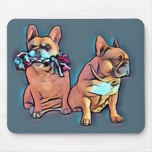 Französische. Bulldogge Mousepad (Vorne)