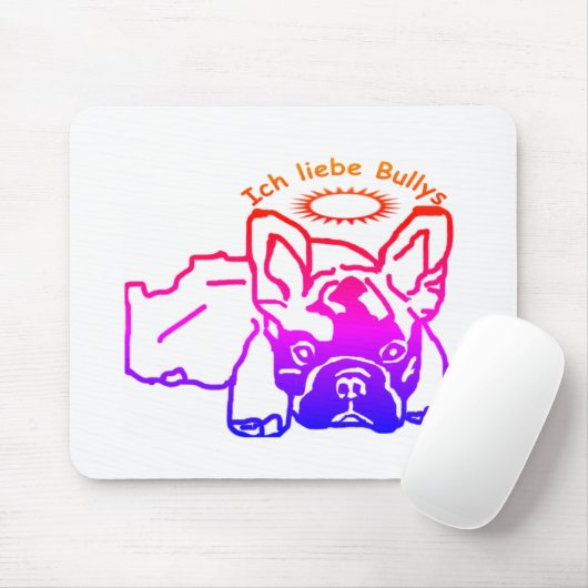 Französische Bulldogge Mousepad (Mit Mouse)