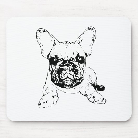 französische Bulldogge mousepad (Vorne)