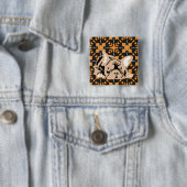 Französische Bulldogge Muster Button (Beispiel)