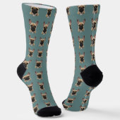 Französische Bulldogge Muster Socken (Gewinkelt)