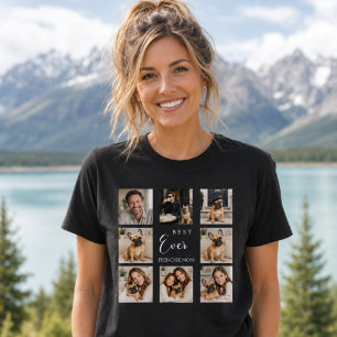 Französische Bulldogge Mutter Mama Foto-Collage sc T-Shirt