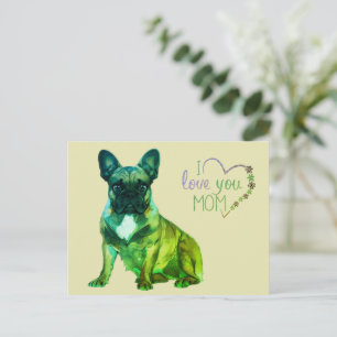 Französische Bulldogge Muttertag French Bulldog Postkarte