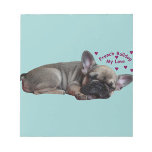 Französische Bulldogge My Love French Bulldog Notizblock