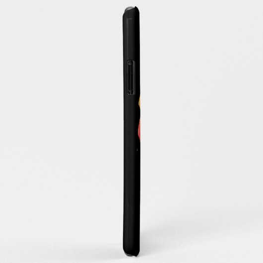 Französische Bulldogge Neon Herz French Bulldog Case-Mate iPhone Hülle (Hinten/Rechts)