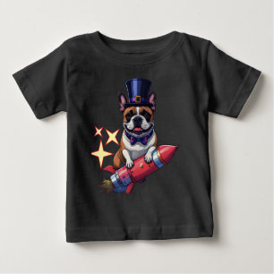 Französische Bulldogge Neujahr French Bulldog Baby T-shirt