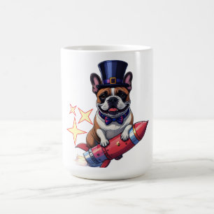 Französische Bulldogge Neujahr French Bulldog Kaffeetasse