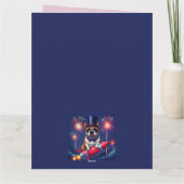 Französische Bulldogge Neujahr French Bulldog  Karte (Rückseite)