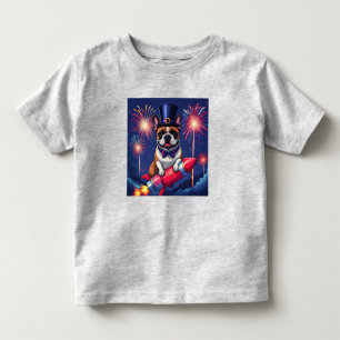 Französische Bulldogge Neujahr French Bulldog Kleinkind T-shirt