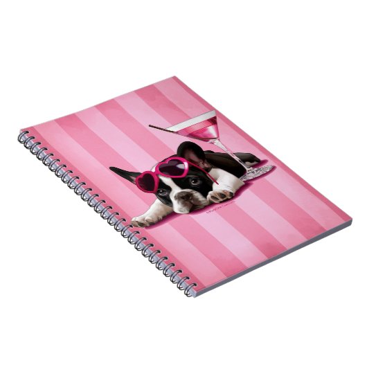 Französische Bulldogge Notizblock (Rechte Seite)