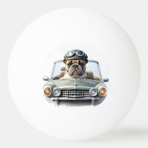Französische Bulldogge Oldtimer Bulldog Vatertag Tischtennisball