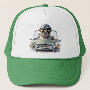 Französische Bulldogge Oldtimer Bulldog Vatertag  Truckerkappe