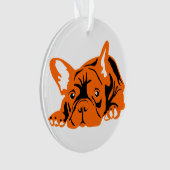 Französische Bulldogge Ornament (Vorderseite)