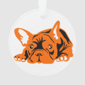 Französische Bulldogge Ornament (Rückseite)