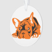 Französische Bulldogge Ornament (Vorderseite)