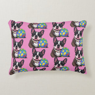 Französische Bulldogge Osterei French Bulldog Dekokissen