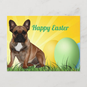 französische Bulldogge Ostern French Bulldog  Postkarte