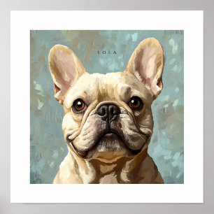 Französische Bulldogge Personalisierter Druck Poster