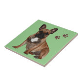 Französische Bulldogge Pfote French Bulldog Fliese (Seite)