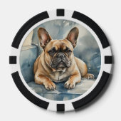 Französische Bulldogge Pokerchips (Vorderseite)