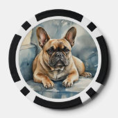 Französische Bulldogge Pokerchips (Rückseite)