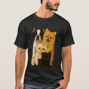 Französische Bulldogge Pomeranian Exotisch Kurzhaa T-Shirt