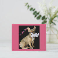 Französische Bulldogge Postkarte