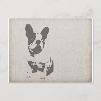 Französische Bulldogge Postkarte