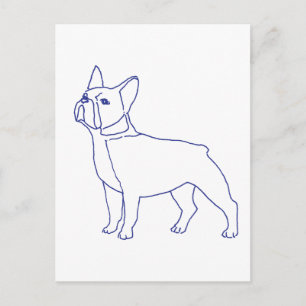 Französische Bulldogge Postkarte