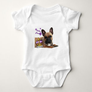 Französische Bulldogge Princess French Bulldog Baby Strampler