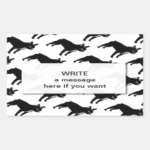 Französische Bulldogge Rechteckiger Aufkleber