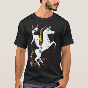 Französische Bulldogge reitet Einhorn T-Shirt