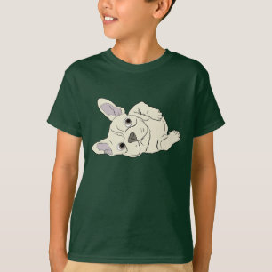 Französische Bulldogge rollend T-Shirt