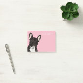 Französische Bulldogge | rosa niedliches Frenchie Post-it Klebezettel (Büro)