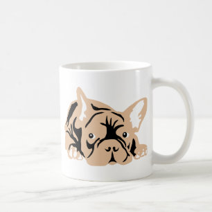 Französische Bulldogge rose Kaffeetasse