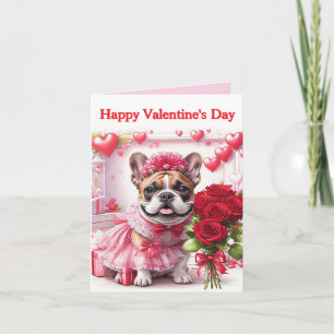 Französische Bulldogge Rosen French Bulldog Einladung