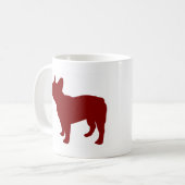 Französische Bulldogge (rot) Kaffeetasse (Vorderseite Links)