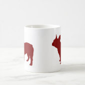 Französische Bulldogge (rot) Kaffeetasse (Mittel)