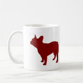 Französische Bulldogge (rot) Kaffeetasse (Links)