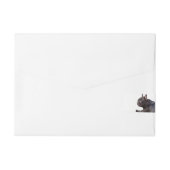 Französische Bulldogge Rundum-Adressaufkleber (Rückseite)