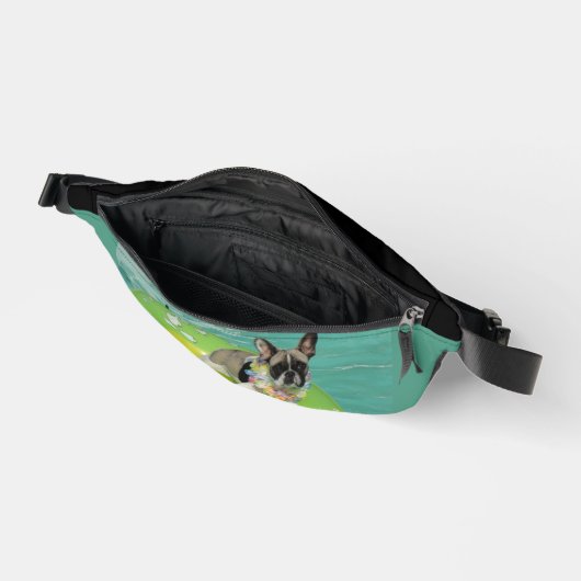 Französische Bulldogge Schlauchboot Bauchtasche (Offen)