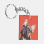 Französische Bulldogge Schlüsselanhänger (Vorderseite links)
