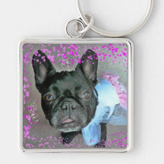 Französische Bulldogge Schlüsselanhänger (Vorne)