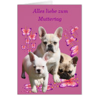 Französische Bulldogge Schmetterling Bulldog