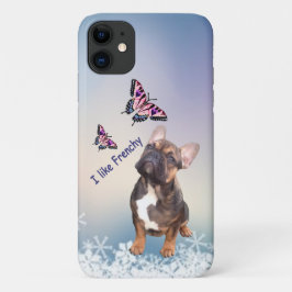 Französische Bulldogge Schmetterling  Bulldog Case-Mate iPhone Hülle
