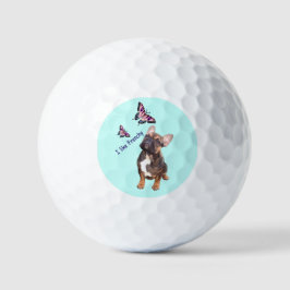 Französische Bulldogge Schmetterling French Bulldo Golfball