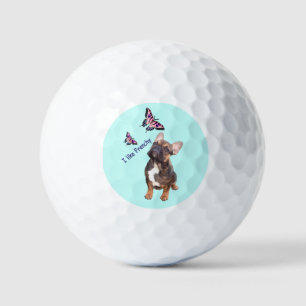 Französische Bulldogge Schmetterling French Bulldo Golfball
