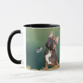Französische Bulldogge Schmetterling French Bulldo Tasse (Links)